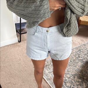 Zara striped shorts